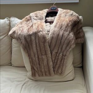 Women's Tan Fur Coat